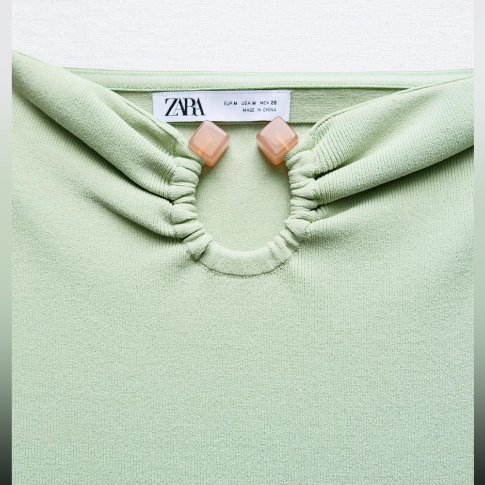 ZARA KNIT BANDEAU DRESS